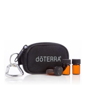 Key Chain, Black 8-Vial